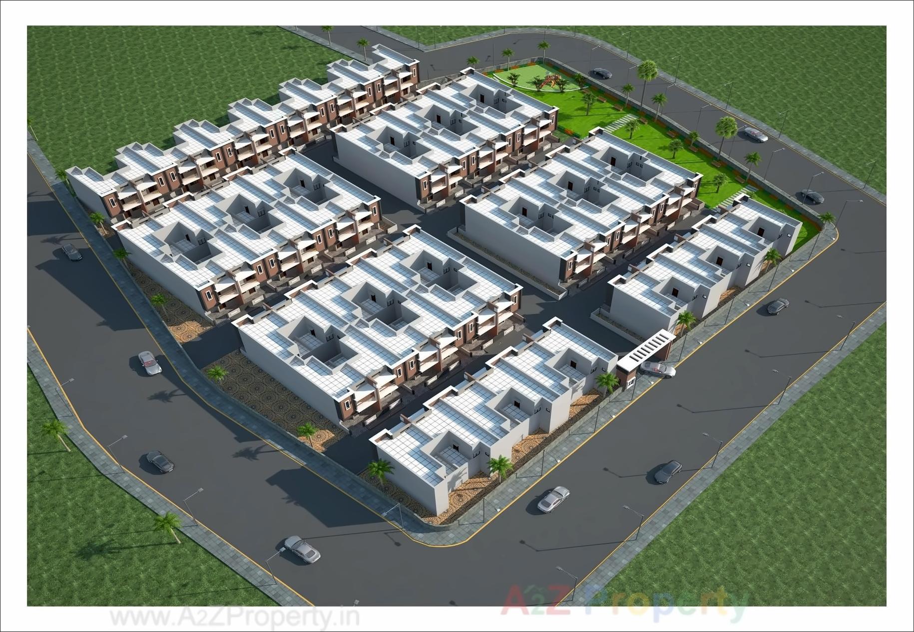 3D Elevation of real estate project Shiv Palace located at Kadi, Mehsana, Gujarat