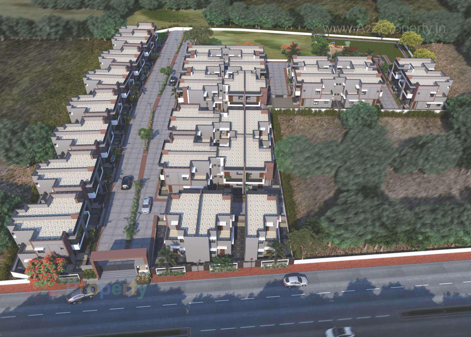 3D Elevation of real estate project Shiv Residency located at Kadi, Mehsana, Gujarat