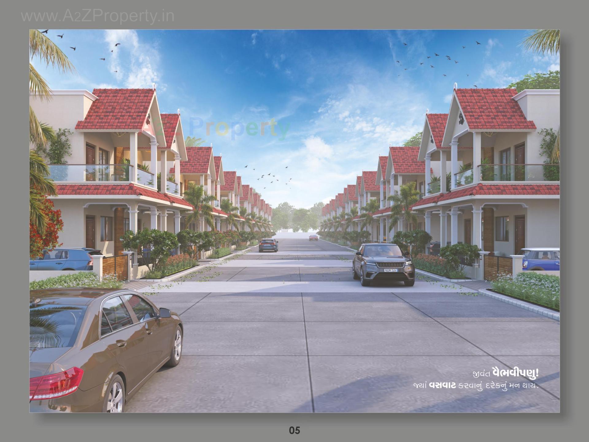 3D Elevation of real estate project Shivalay Heritage located at Mehsana, Mehsana, Gujarat