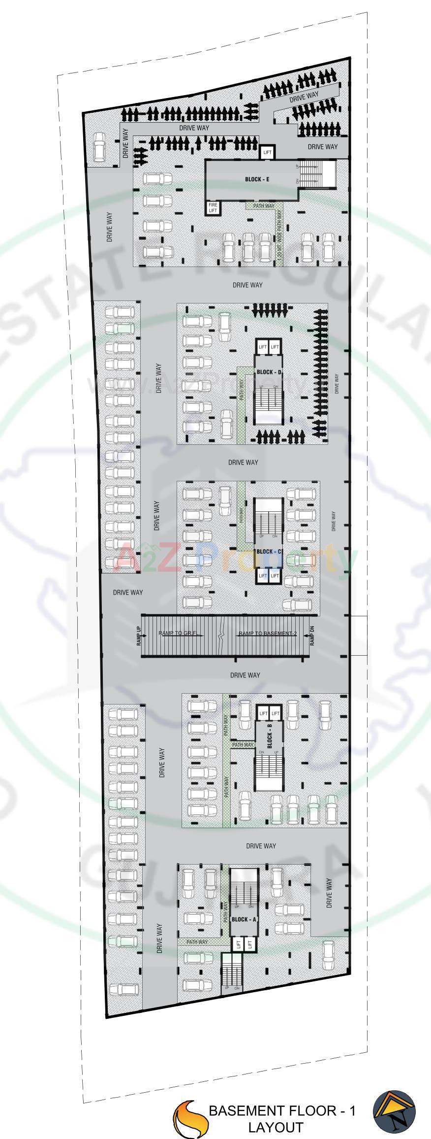 Layout of real estate project Shivalik Glorious located at Nagalpur, Mehsana, Gujarat