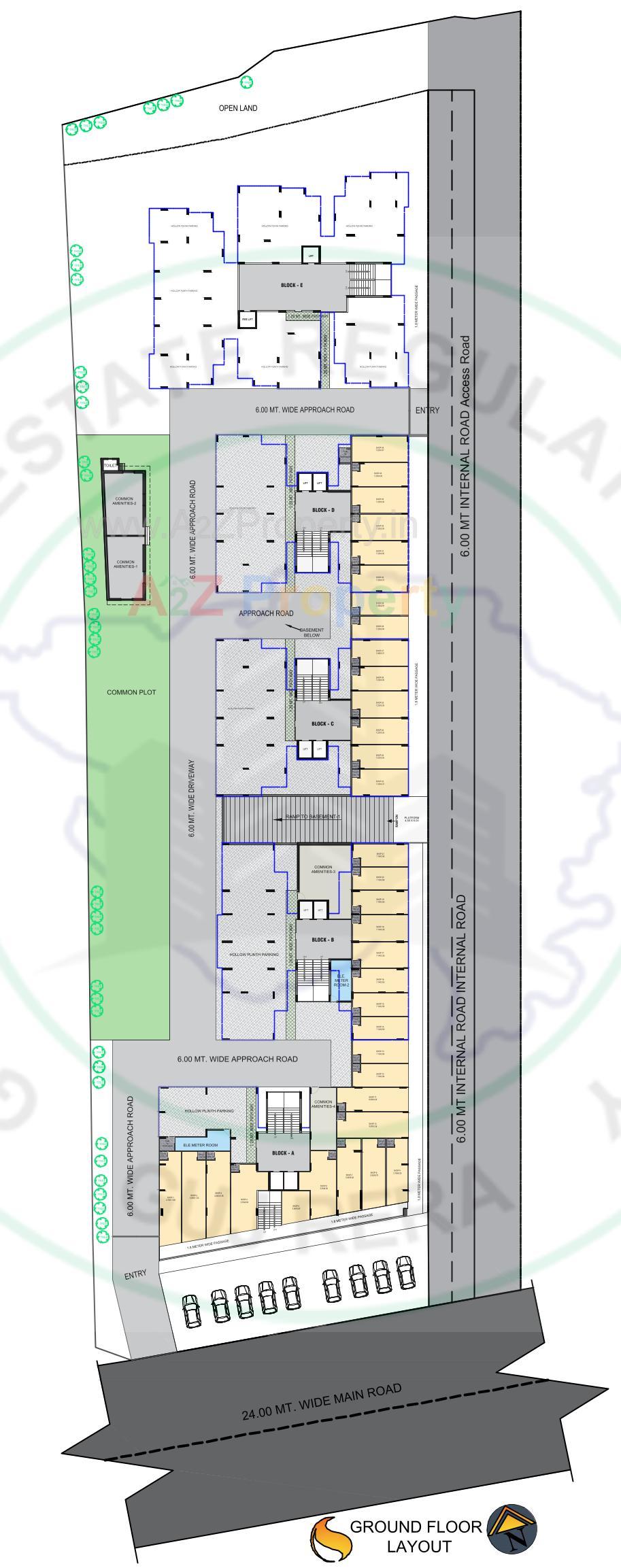 Layout of real estate project Shivalik Glorious located at Nagalpur, Mehsana, Gujarat