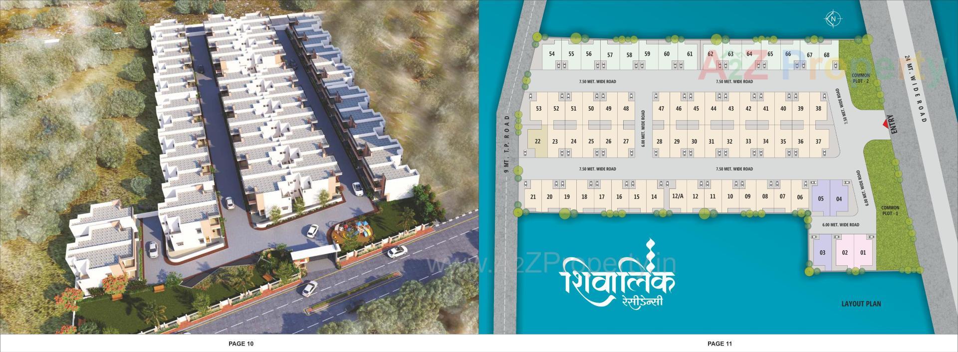 Layout of real estate project Shivalik Residency   Shivalik Heights located at Kadi, Mehsana, Gujarat