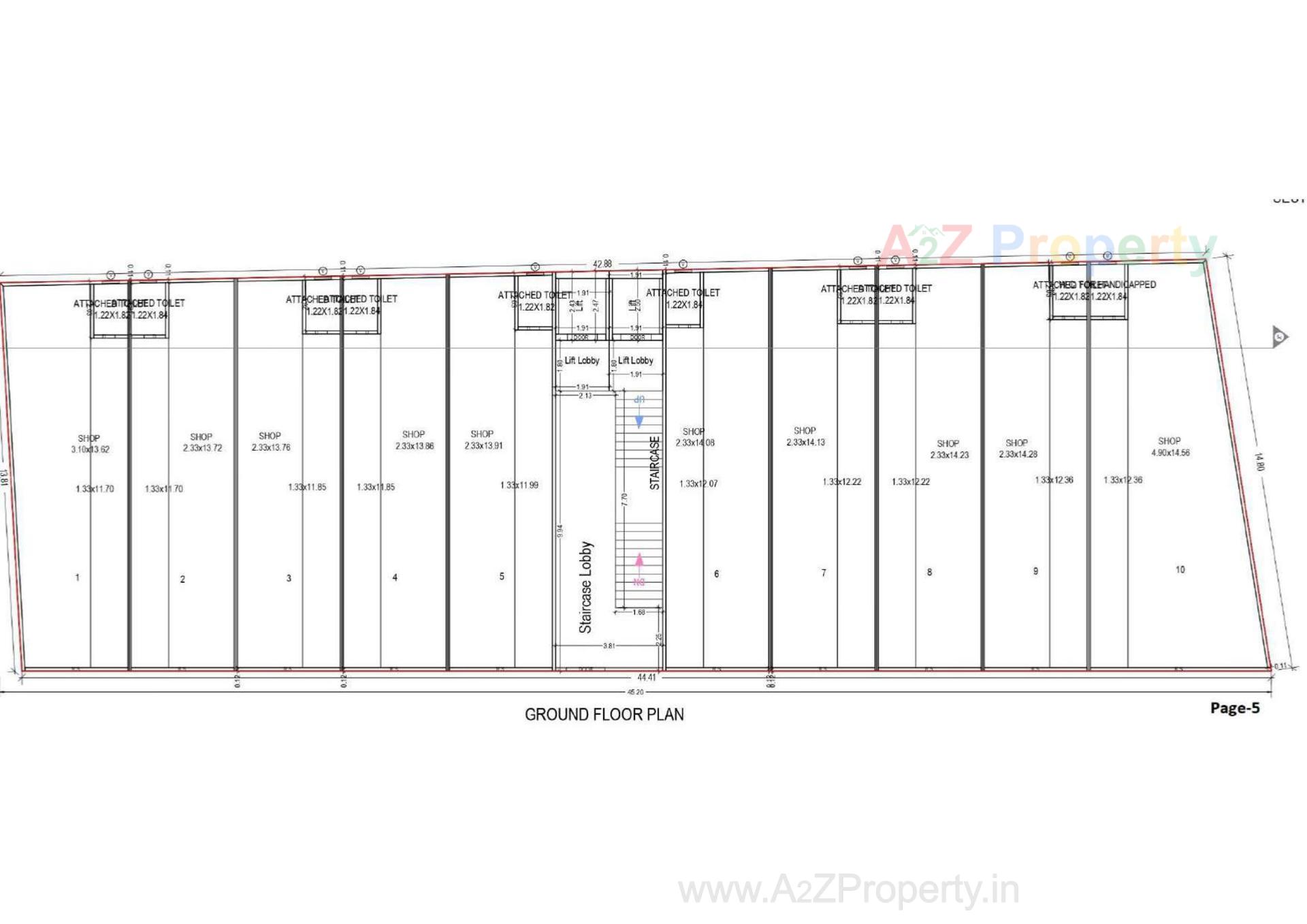 Layout of real estate project Shoolin Square located at Unjha, Mehsana, Gujarat