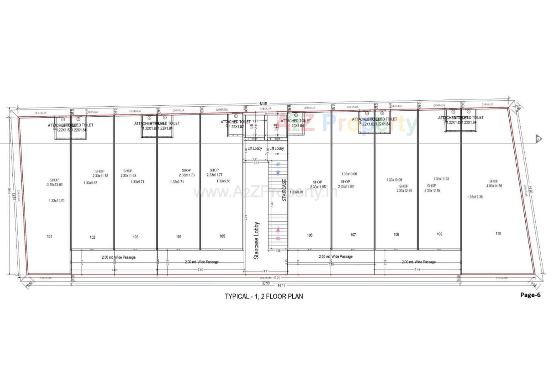 Layout of real estate project Shoolin Square located at Unjha, Mehsana, Gujarat