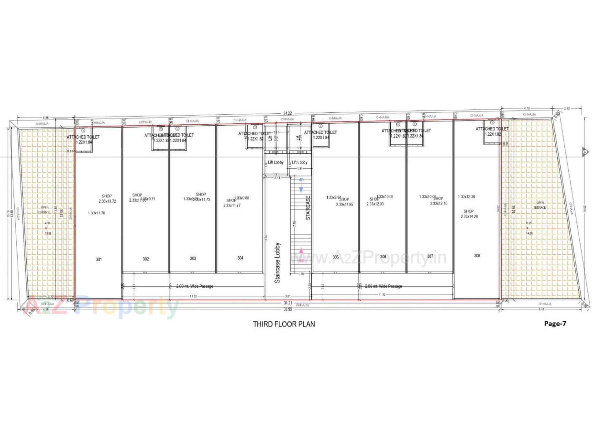 Layout of real estate project Shoolin Square located at Unjha, Mehsana, Gujarat