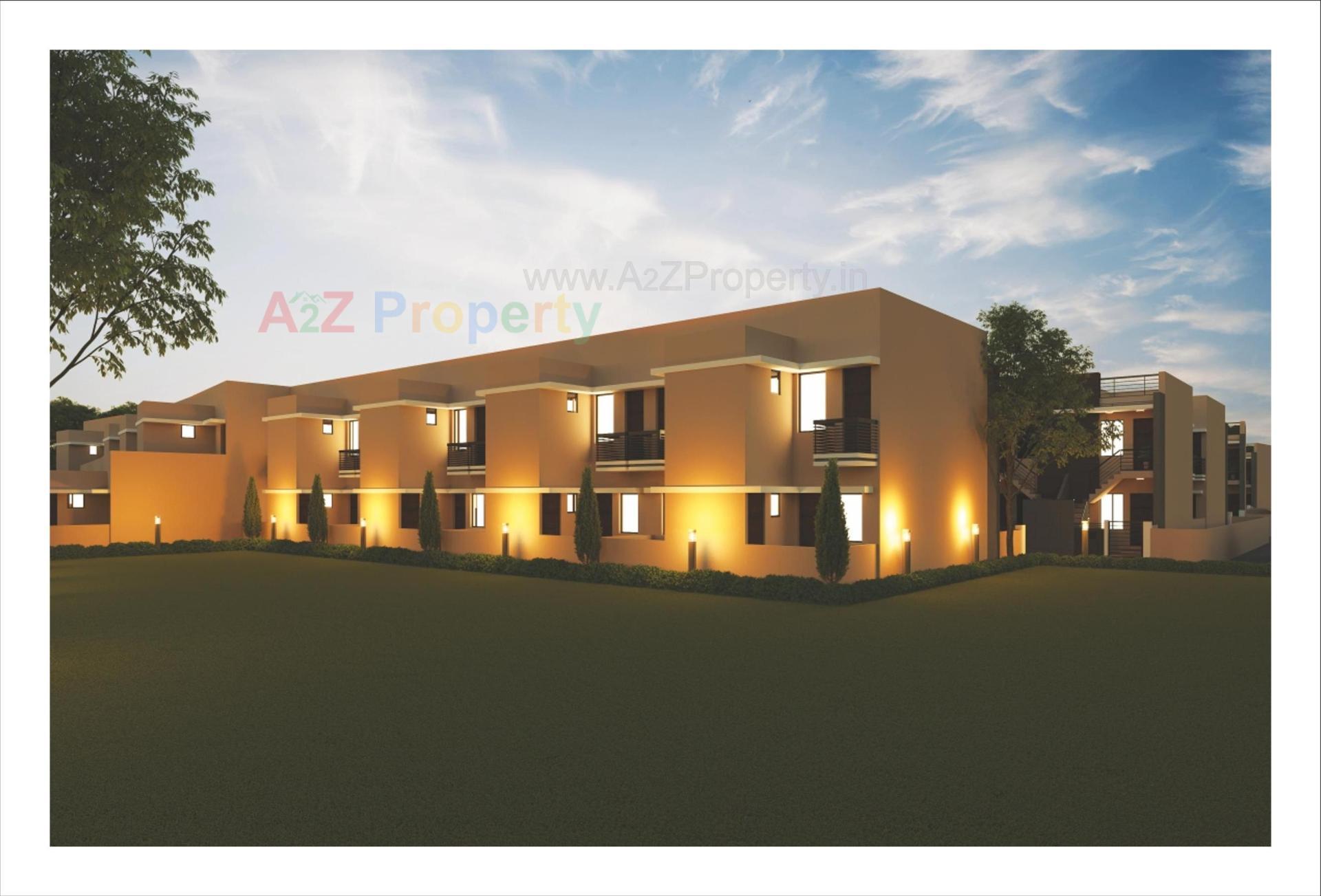 3D Elevation of real estate project Shree Awas located at Kadi, Mehsana, Gujarat