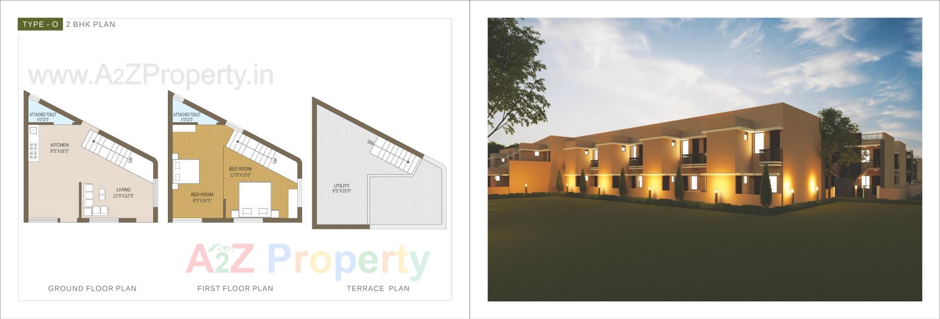 Layout of real estate project Shree Awas located at Kadi, Mehsana, Gujarat