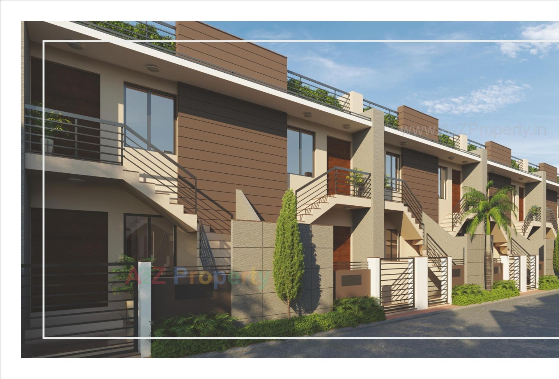 3D Elevation of real estate project Shree Awas located at Kadi, Mehsana, Gujarat