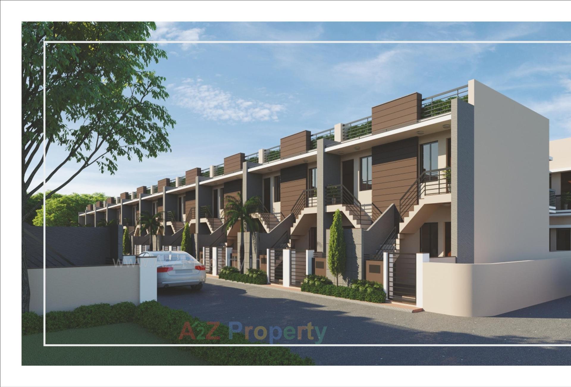 3D Elevation of real estate project Shree Awas located at Kadi, Mehsana, Gujarat