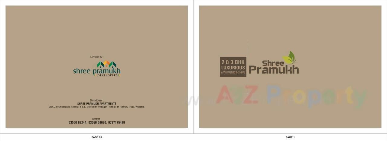  of real estate project Shree Pramukh Apartments located at Visnagar, Mehsana, Gujarat