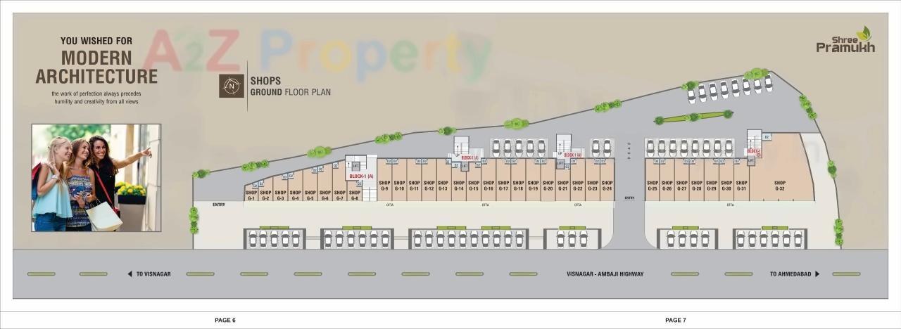  of real estate project Shree Pramukh Apartments located at Visnagar, Mehsana, Gujarat