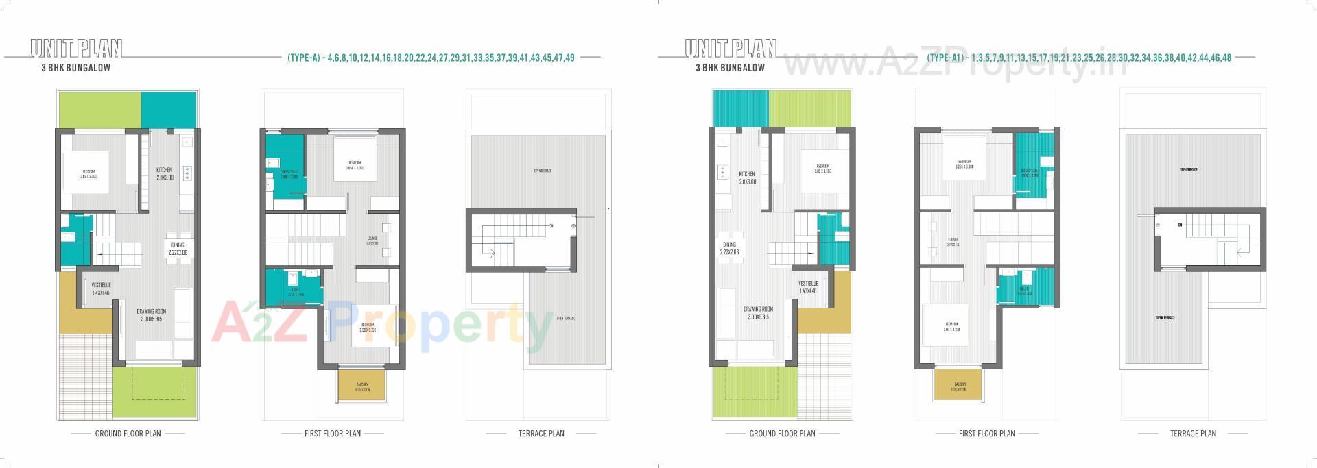 Layout of real estate project Shreenathji Aangan located at Unjha, Mehsana, Gujarat