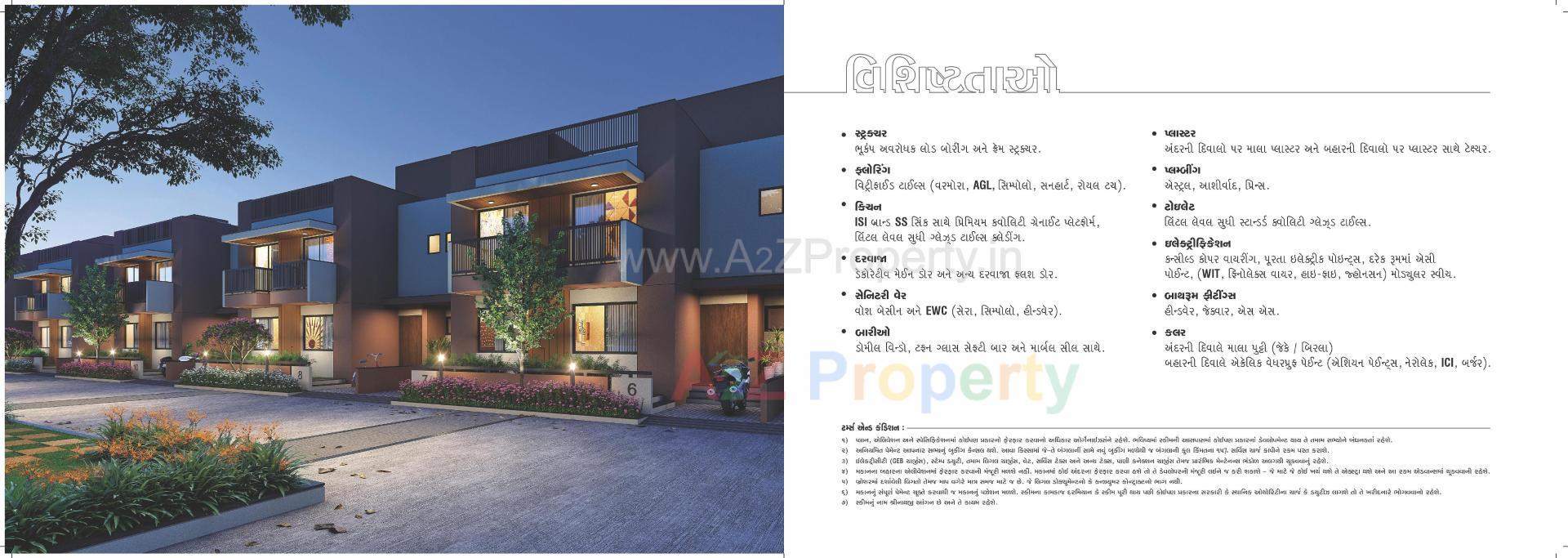 3D Elevation of real estate project Shreenathji Aangan located at Unjha, Mehsana, Gujarat
