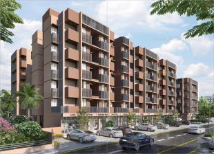 Elevation of real estate project Shreenathji Flats located at Unjha, Mehsana, Gujarat