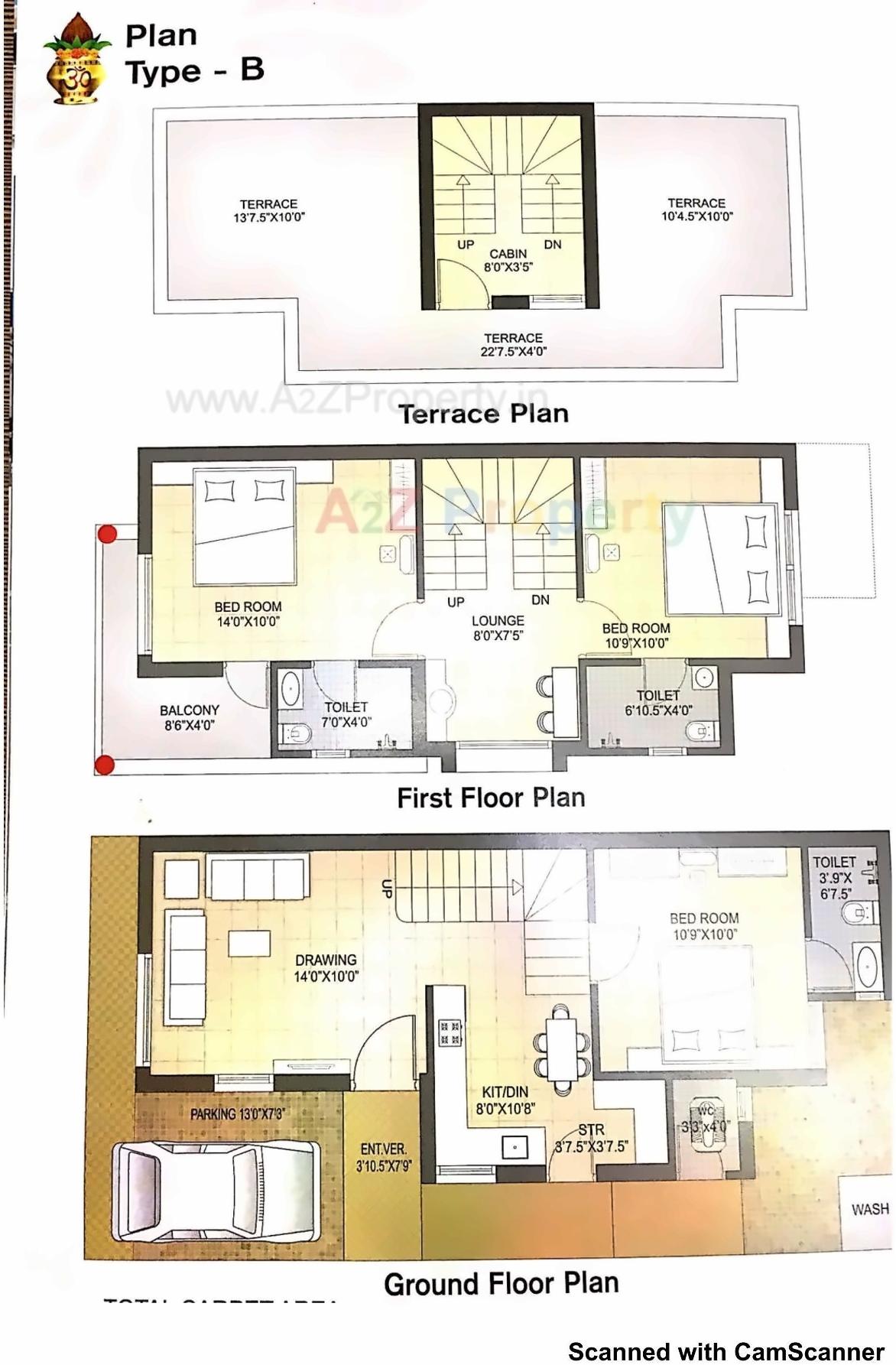 Layout of real estate project Shubham Bunglows located at Kadi, Mehsana, Gujarat