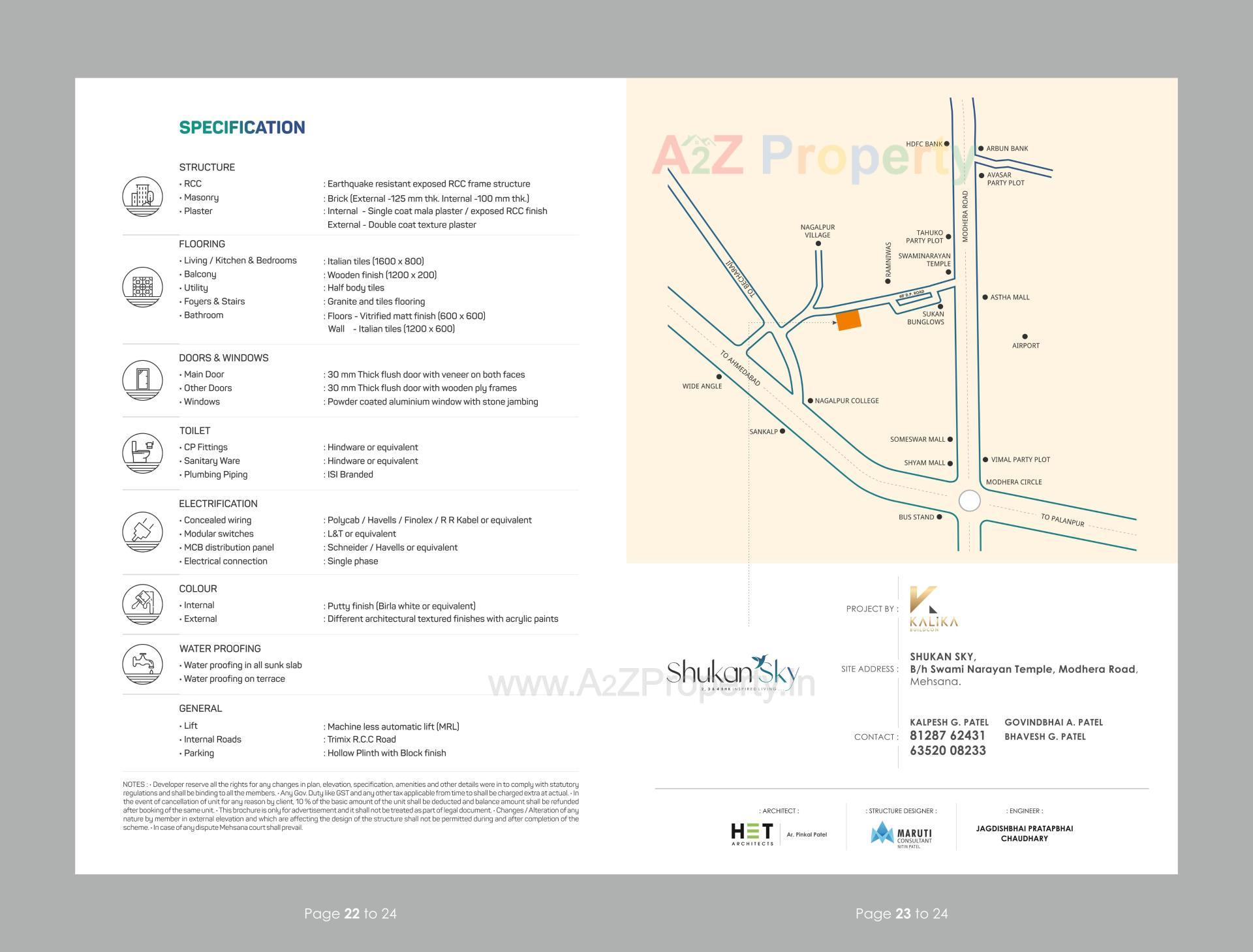 of real estate project Shukan Sky located at Nagalpur, Mehsana, Gujarat