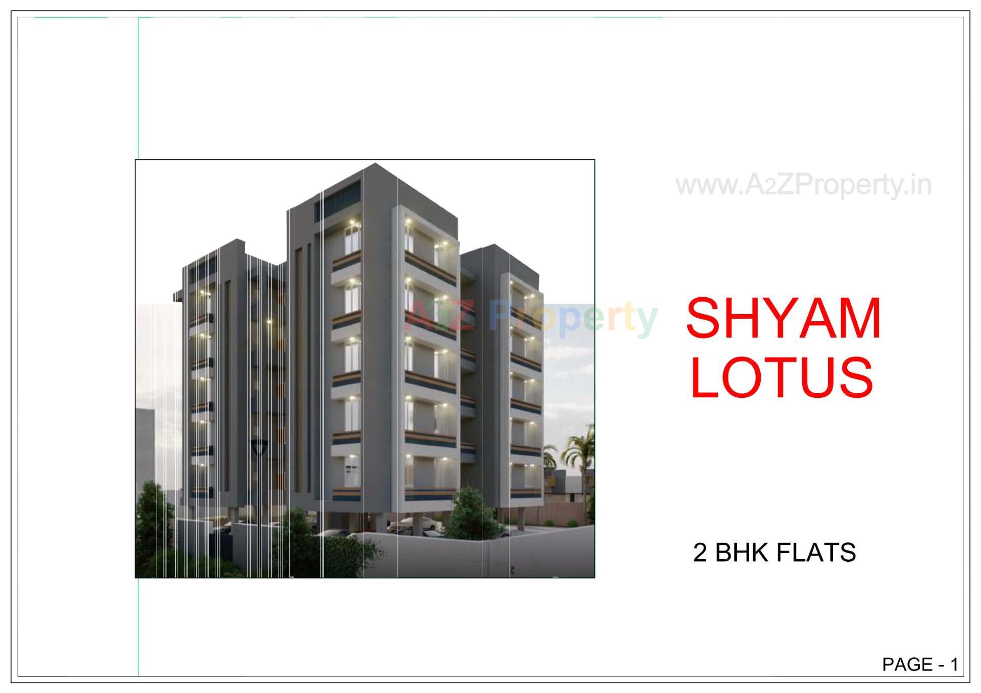 3D Elevation of real estate project Shyam Lotus located at Kadi, Mehsana, Gujarat
