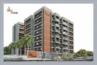 Elevation of real estate project Sky View located at Kadi, Mehsana, Gujarat