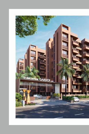 Elevation of real estate project Someshwar Garden City located at Nagalpur, Mehsana, Gujarat