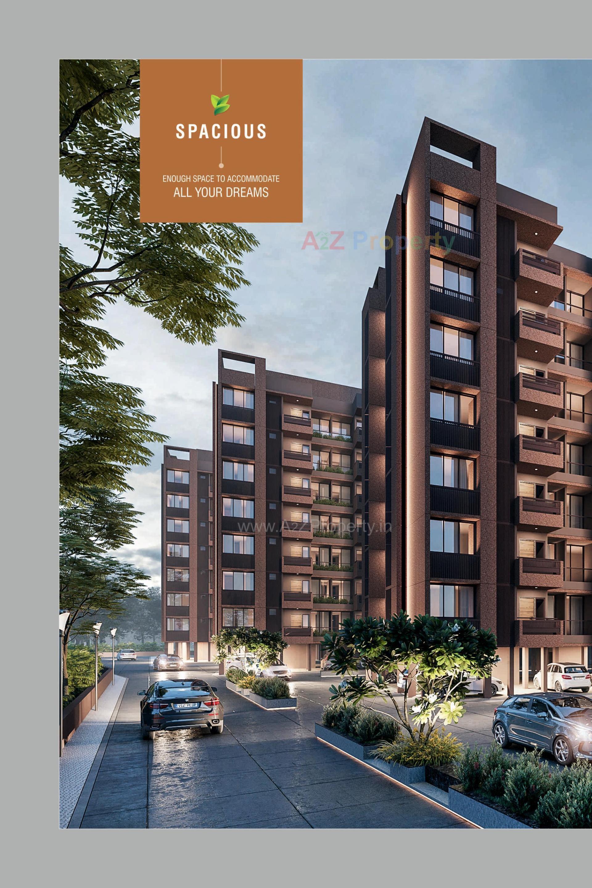 3D Elevation of real estate project Someshwar Garden City located at Nagalpur, Mehsana, Gujarat