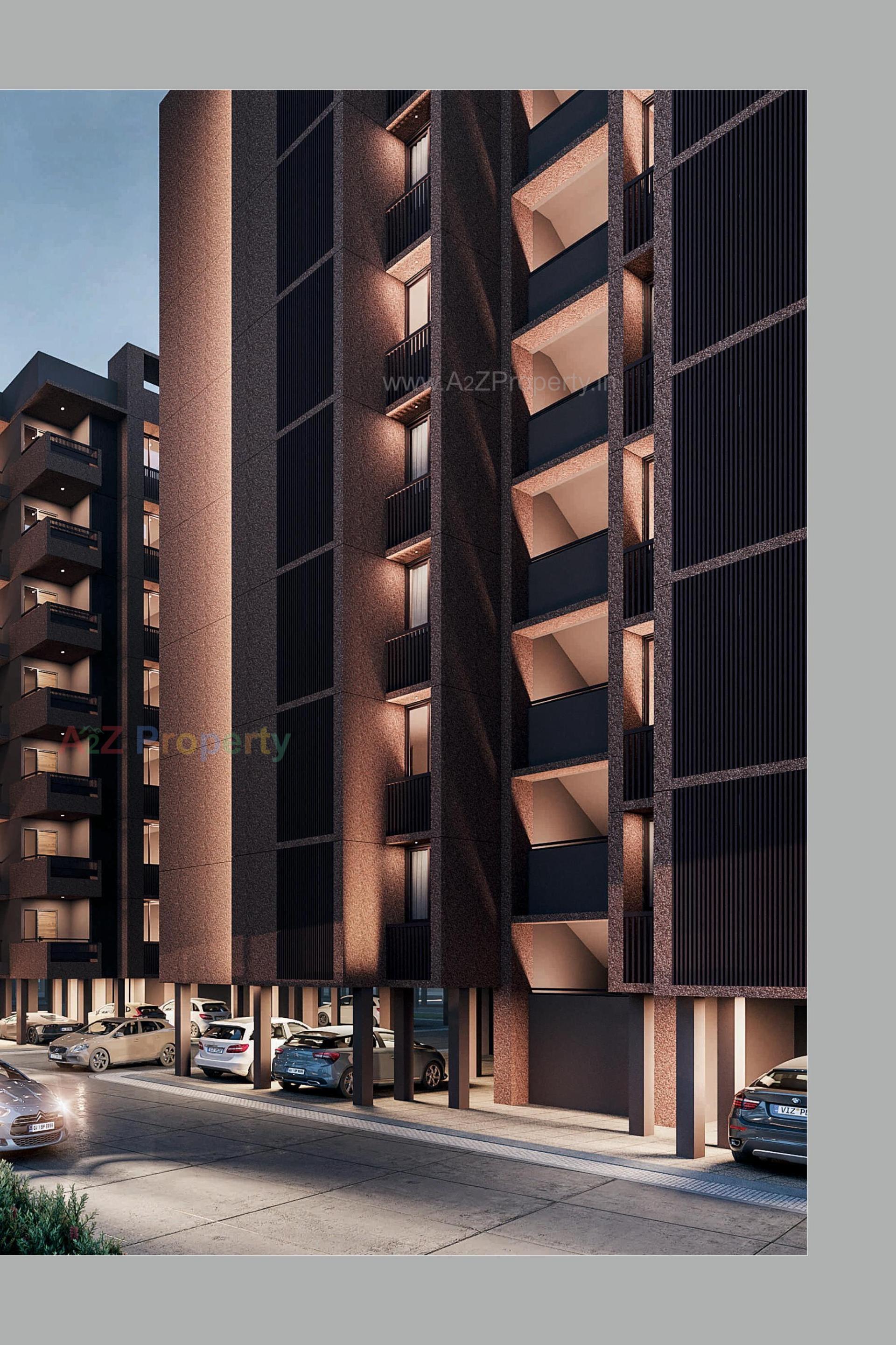 3D Elevation of real estate project Someshwar Garden City located at Nagalpur, Mehsana, Gujarat