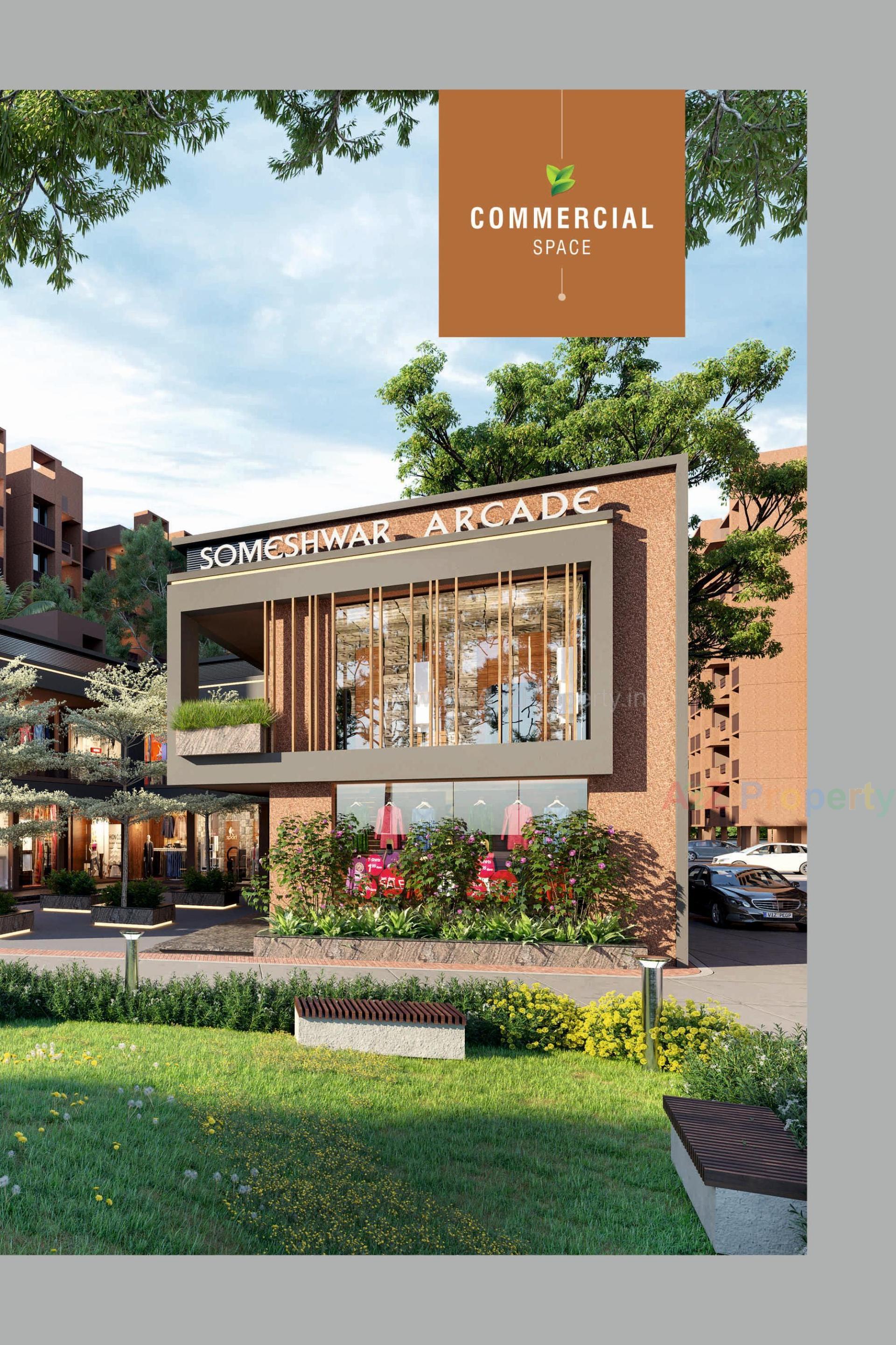 3D Elevation of real estate project Someshwar Garden City located at Nagalpur, Mehsana, Gujarat