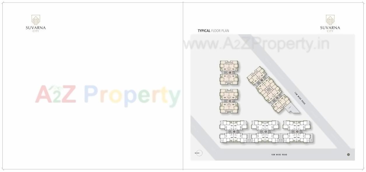 Layout of real estate project Suvarna City located at Kadi, Mehsana, Gujarat