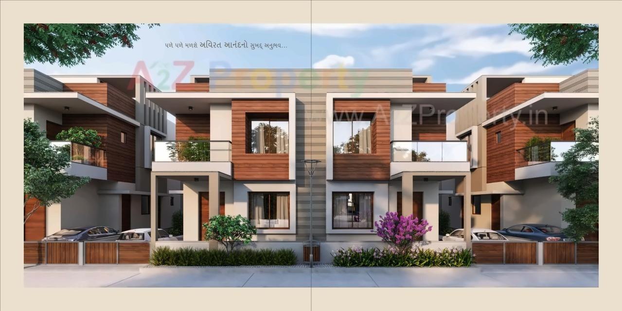 3D Elevation of real estate project Suvarna City located at Kadi, Mehsana, Gujarat