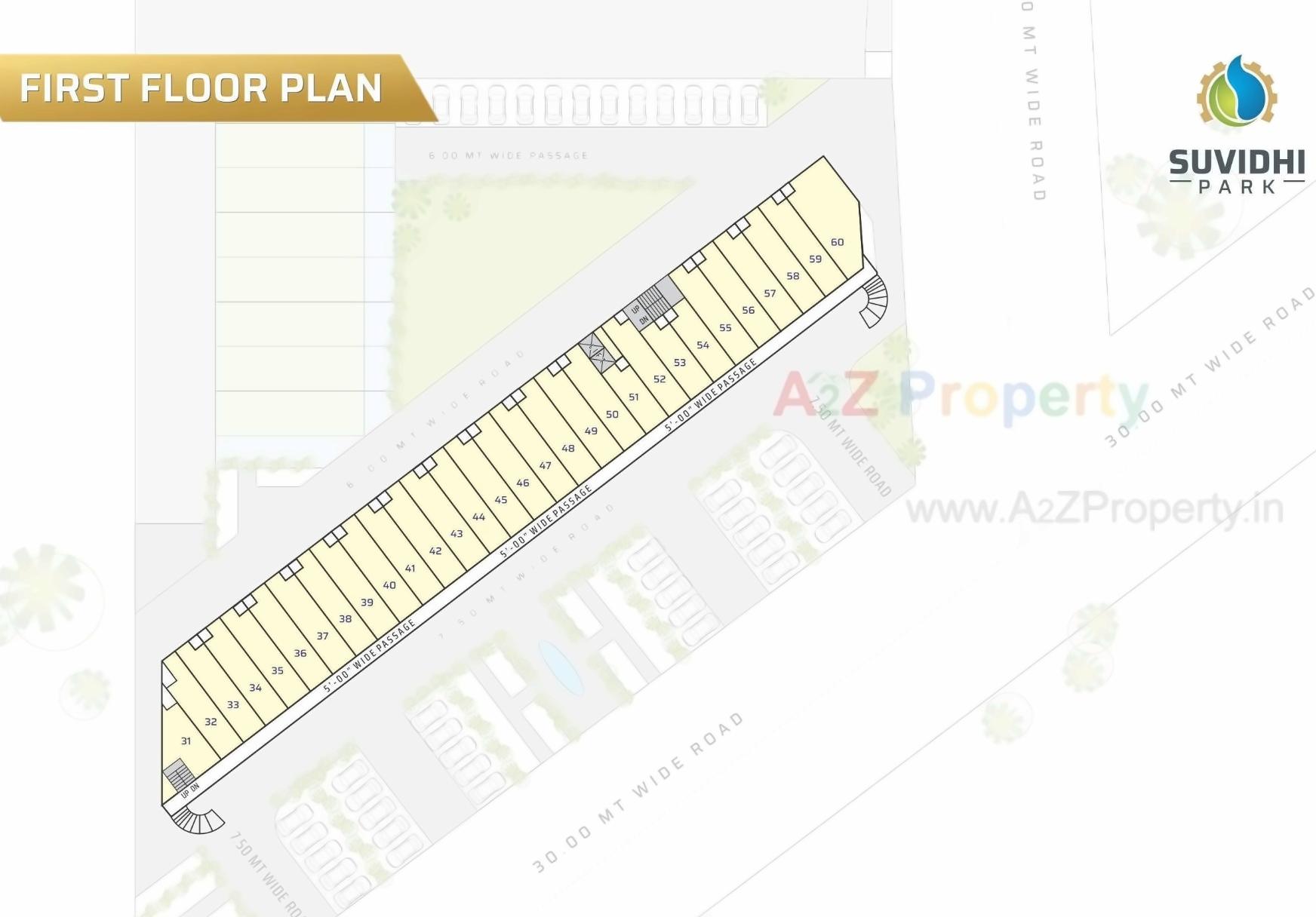 Layout of real estate project Suvidhi Park located at Mehsana, Mehsana, Gujarat