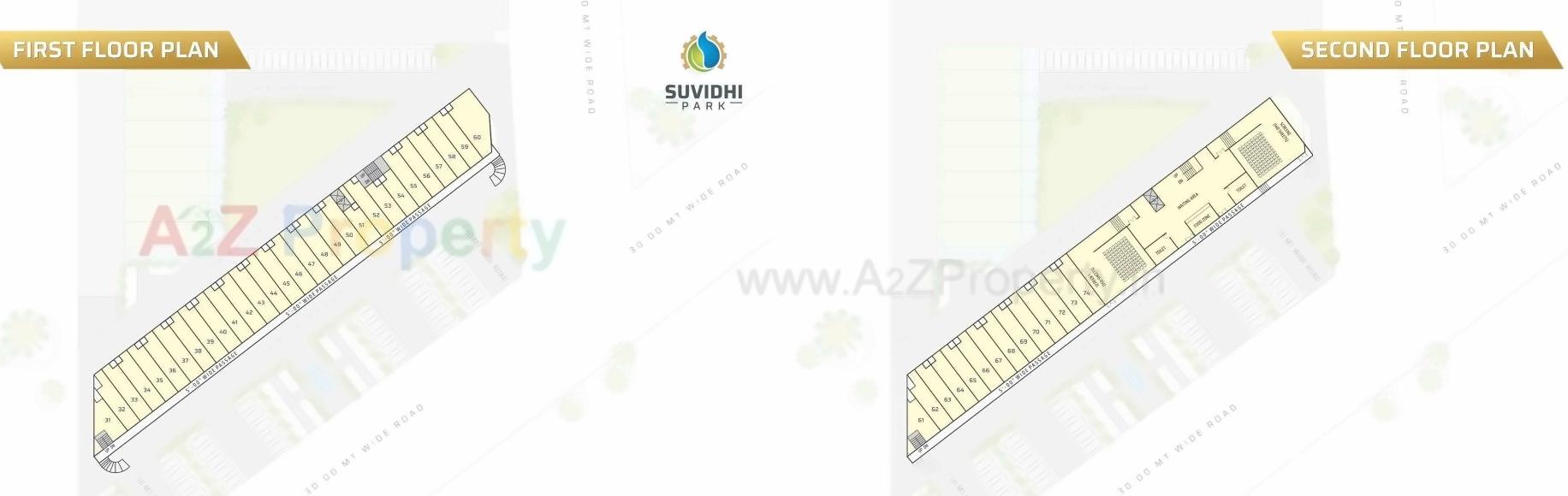 Layout of real estate project Suvidhi Park located at Mehsana, Mehsana, Gujarat