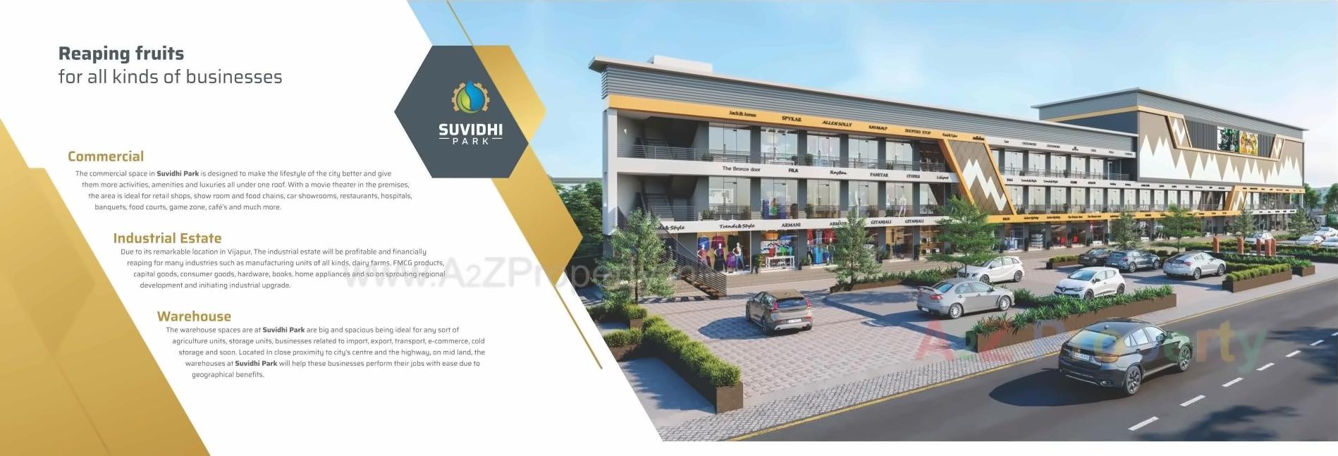 3D Elevation of real estate project Suvidhi Park located at Mehsana, Mehsana, Gujarat