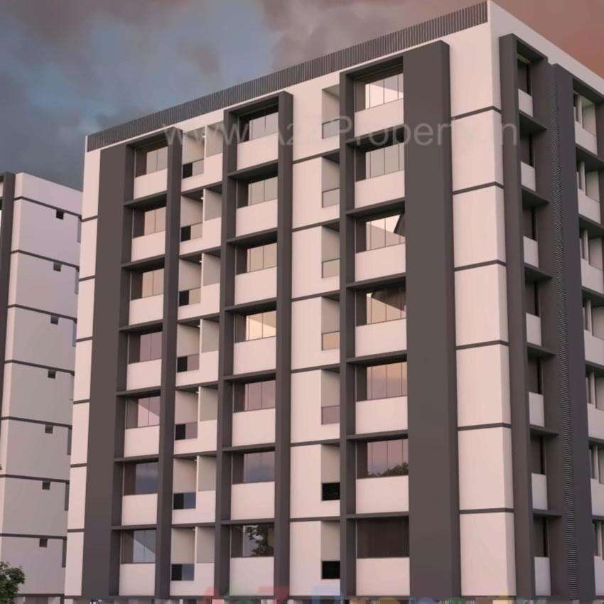 3D Elevation of real estate project Tanishq located at Kadi, Mehsana, Gujarat