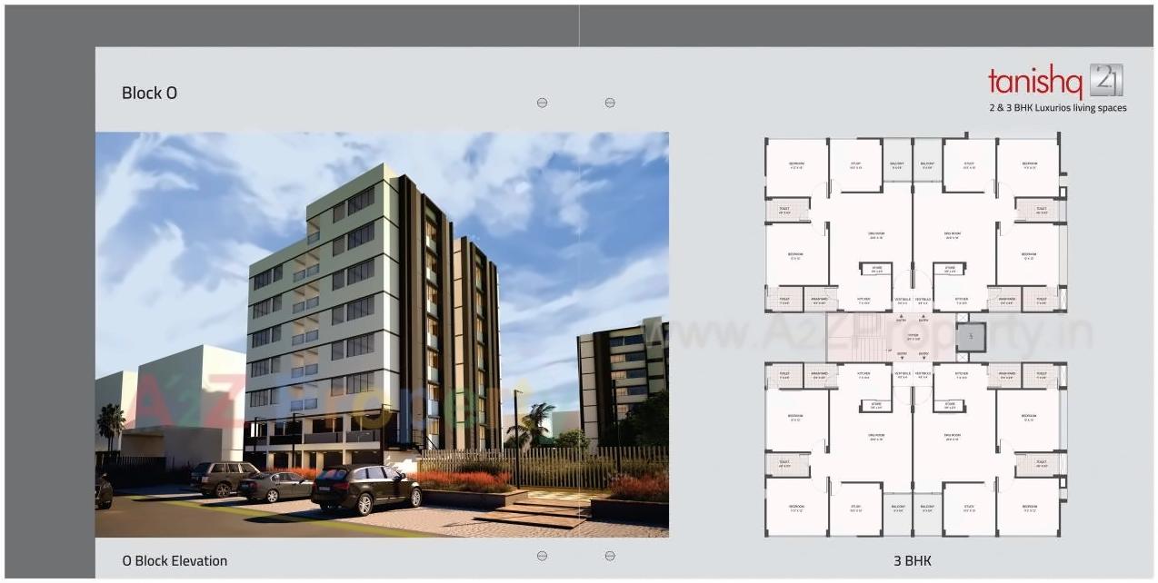 Layout of real estate project Tanishq located at Kadi, Mehsana, Gujarat
