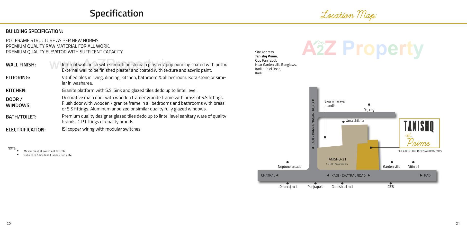  of real estate project Tanishq Prime located at Kadi, Mehsana, Gujarat