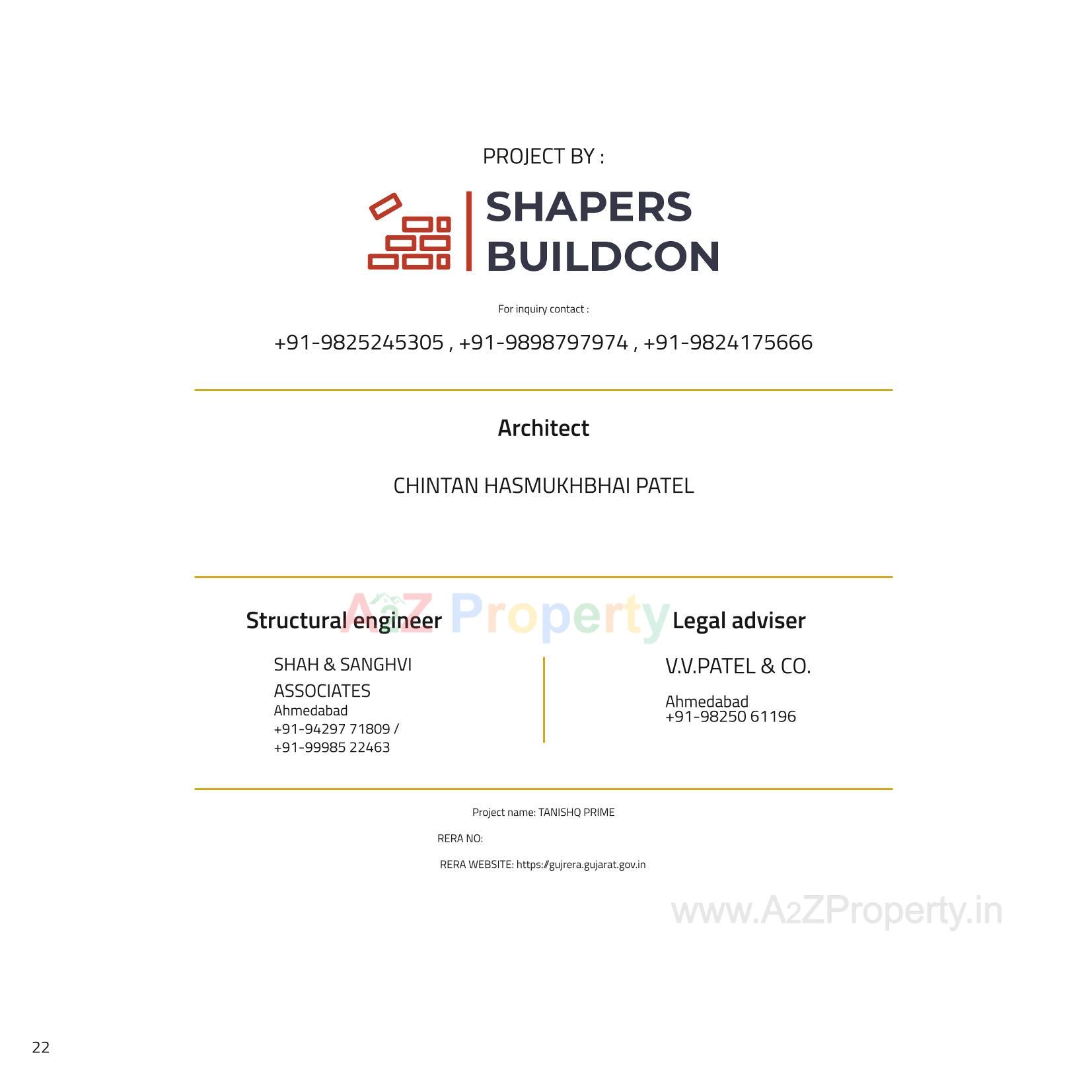  of real estate project Tanishq Prime located at Kadi, Mehsana, Gujarat