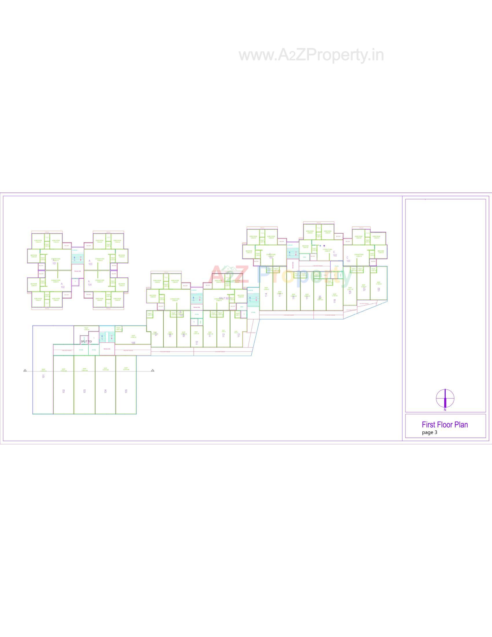 Layout of real estate project The Capital located at Mehsana, Mehsana, Gujarat