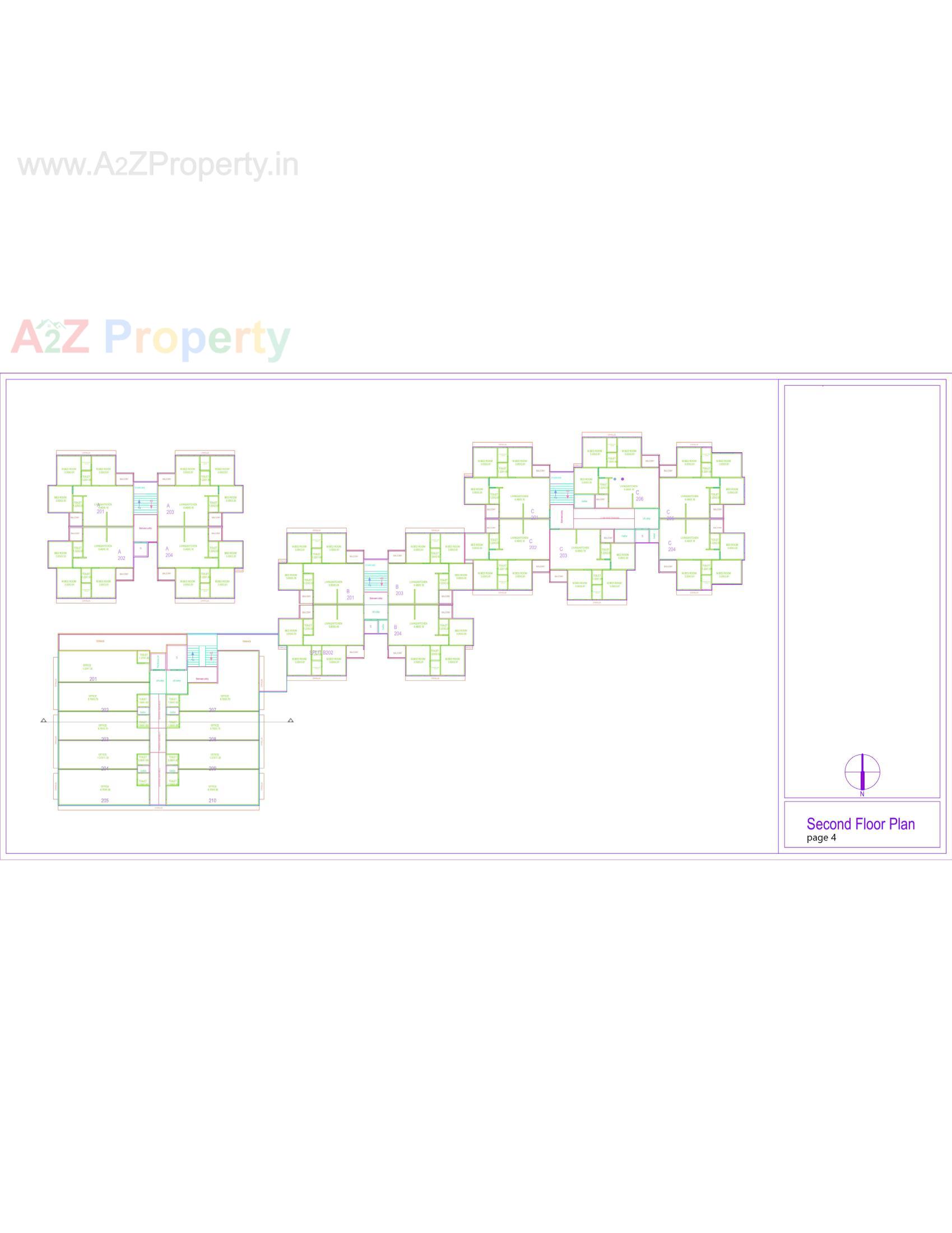 Layout of real estate project The Capital located at Mehsana, Mehsana, Gujarat