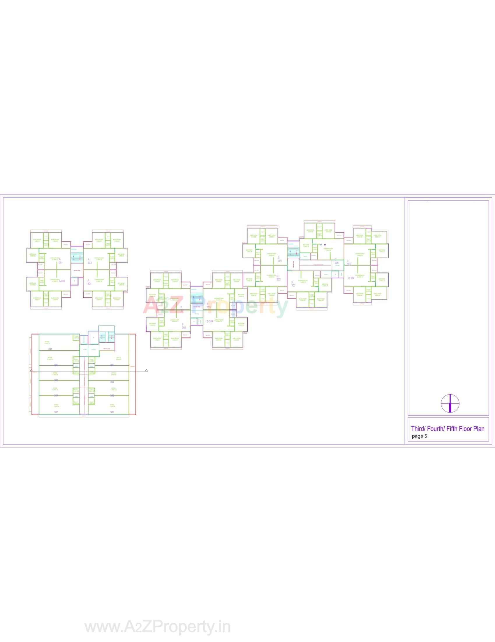 Layout of real estate project The Capital located at Mehsana, Mehsana, Gujarat