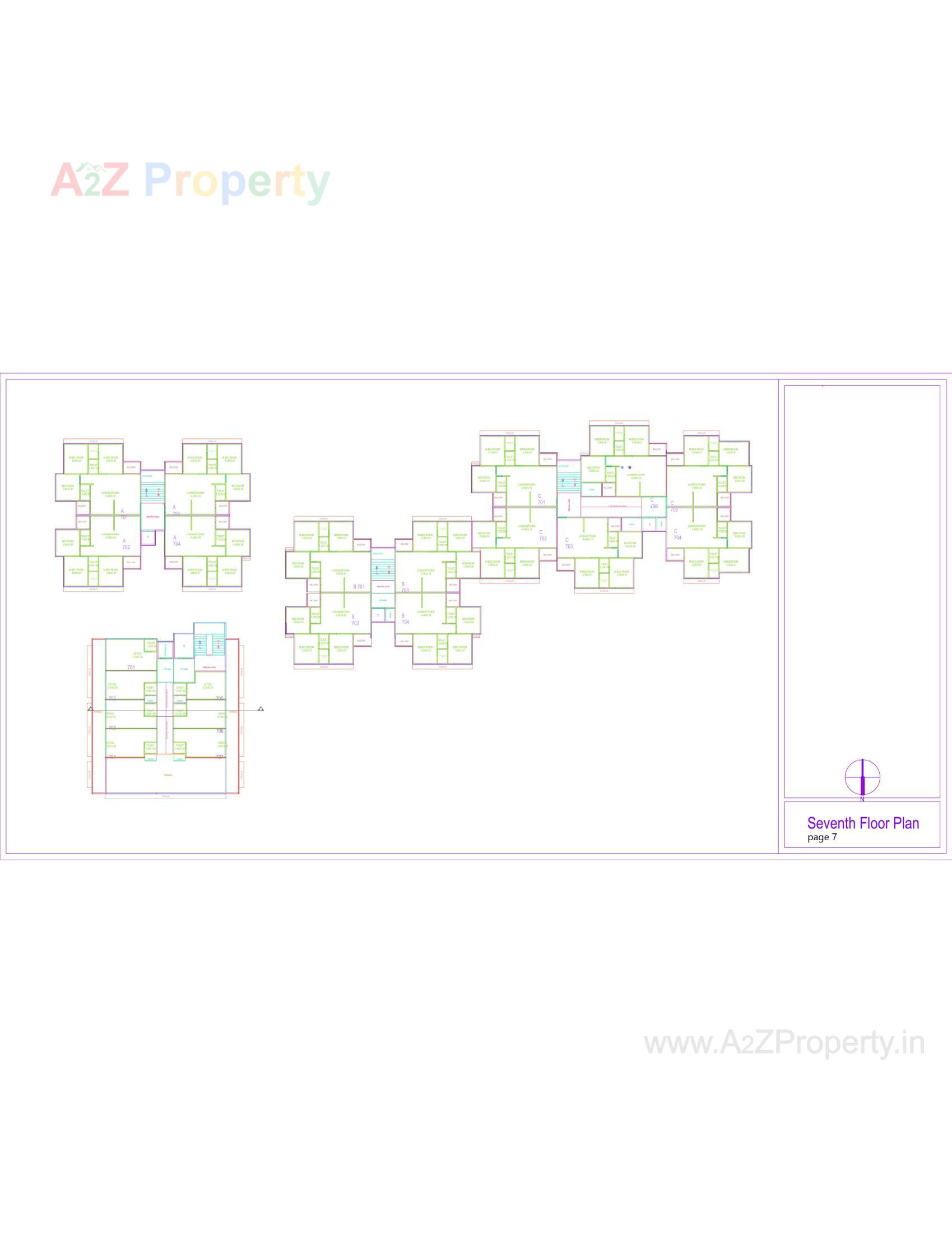 Layout of real estate project The Capital located at Mehsana, Mehsana, Gujarat
