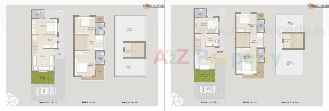Layout of real estate project The Spenta located at Kadi, Mehsana, Gujarat