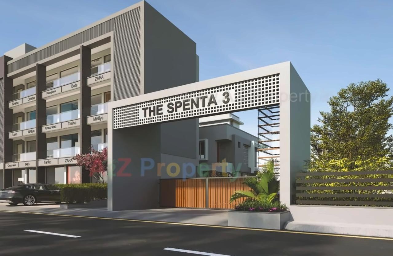 3D Elevation of real estate project The Spenta located at Kadi, Mehsana, Gujarat