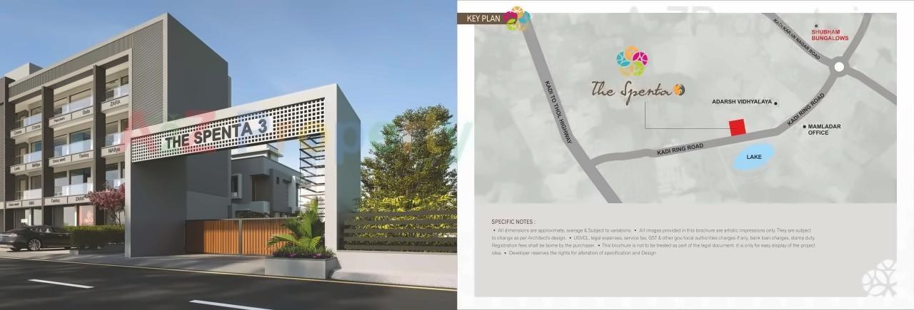  of real estate project The Spenta located at Kadi, Mehsana, Gujarat