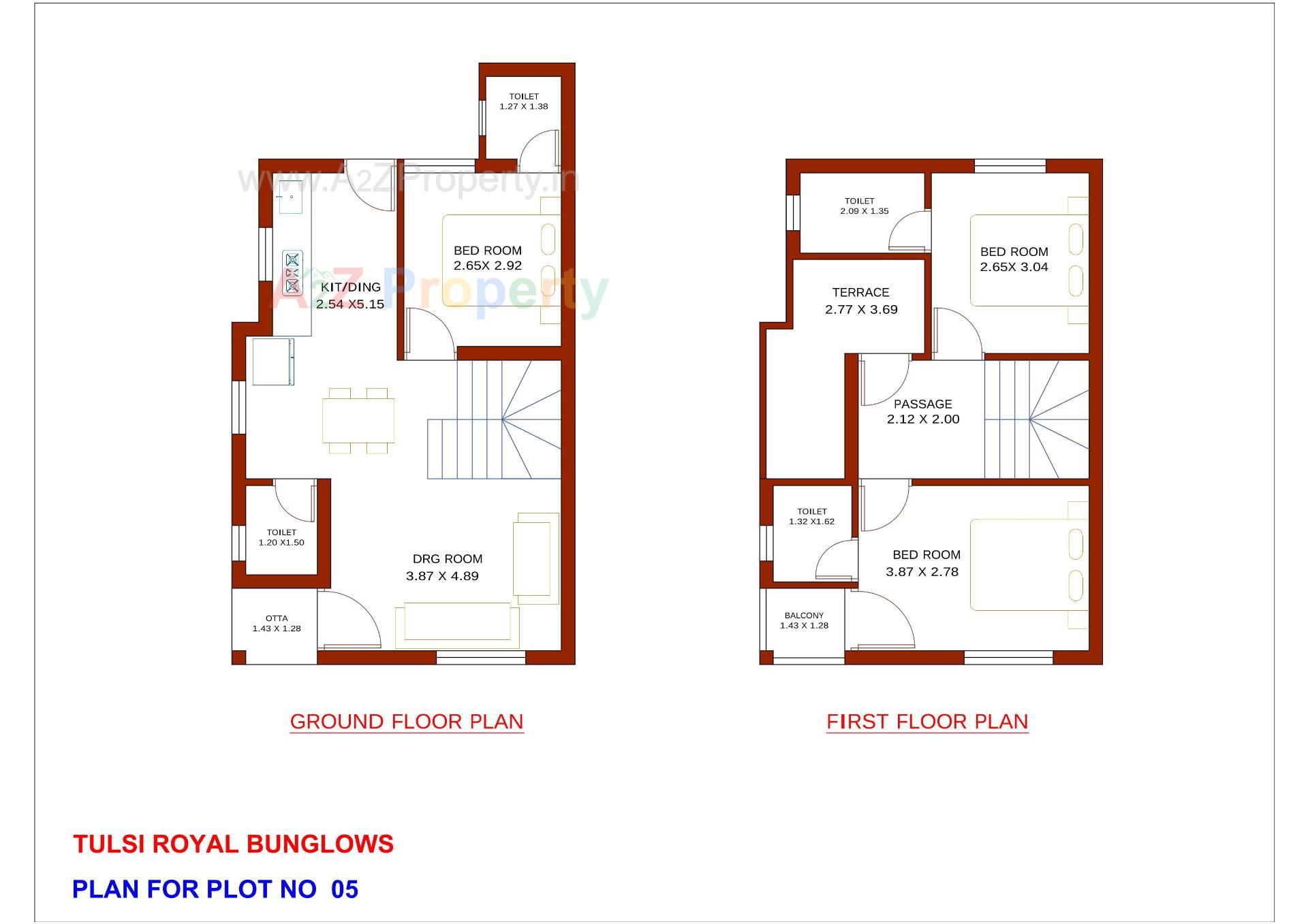 Layout of real estate project Tulsi Royal located at Vadnagar, Mehsana, Gujarat