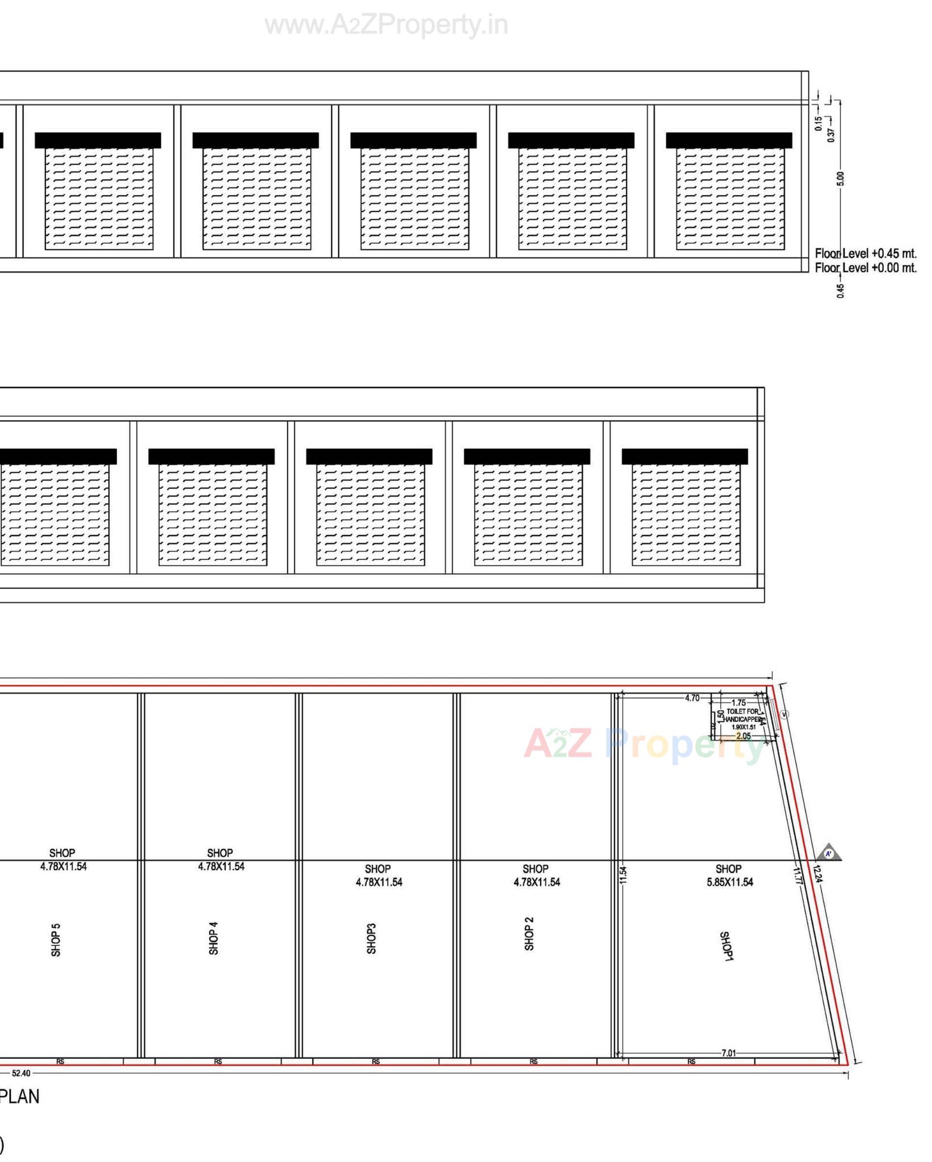 Layout of real estate project Vande Mataram Centre located at Kadi--kasba, Mehsana, Gujarat