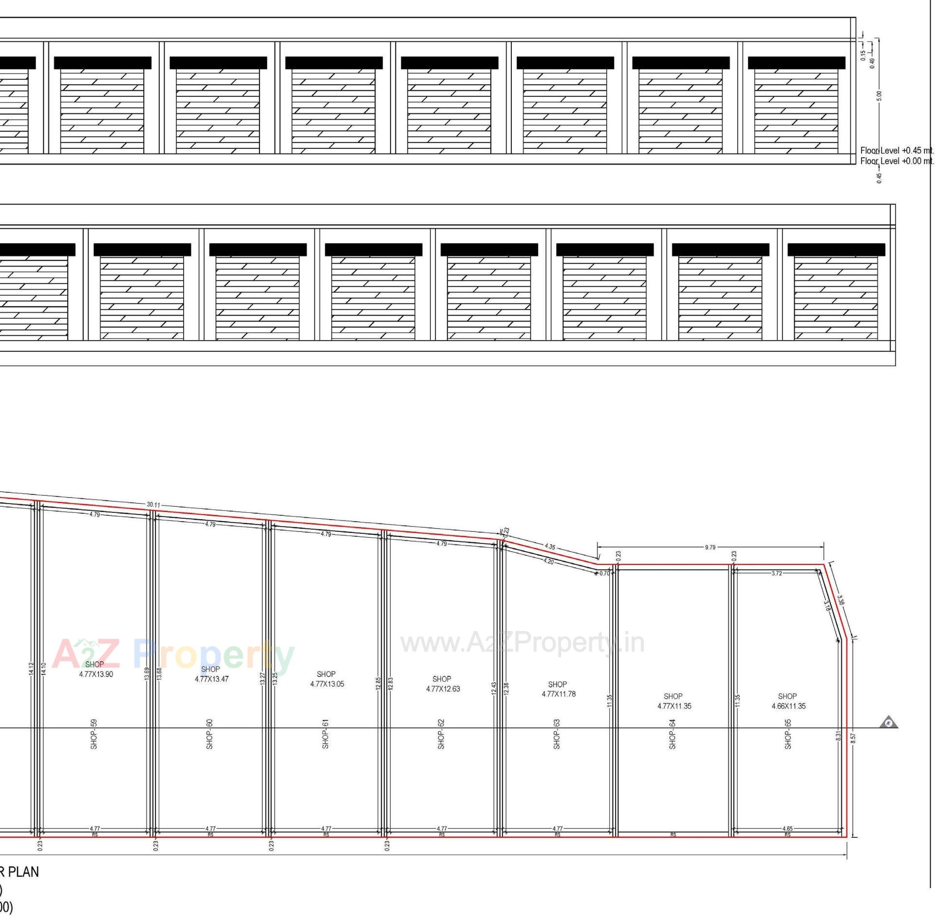 Layout of real estate project Vande Mataram Centre located at Kadi--kasba, Mehsana, Gujarat