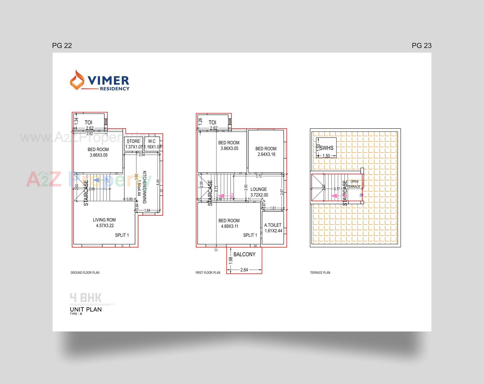 Layout of real estate project Vimer Residency located at Kadi, Mehsana, Gujarat