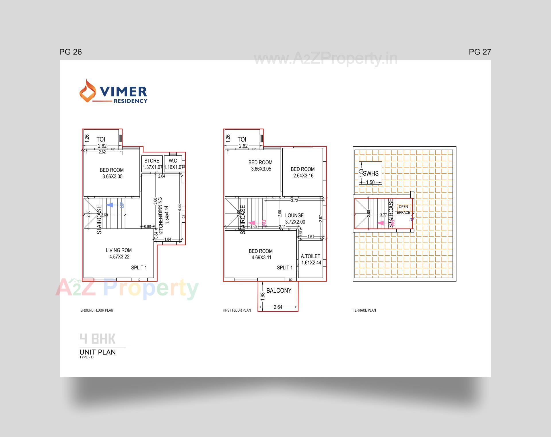 Layout of real estate project Vimer Residency located at Kadi, Mehsana, Gujarat