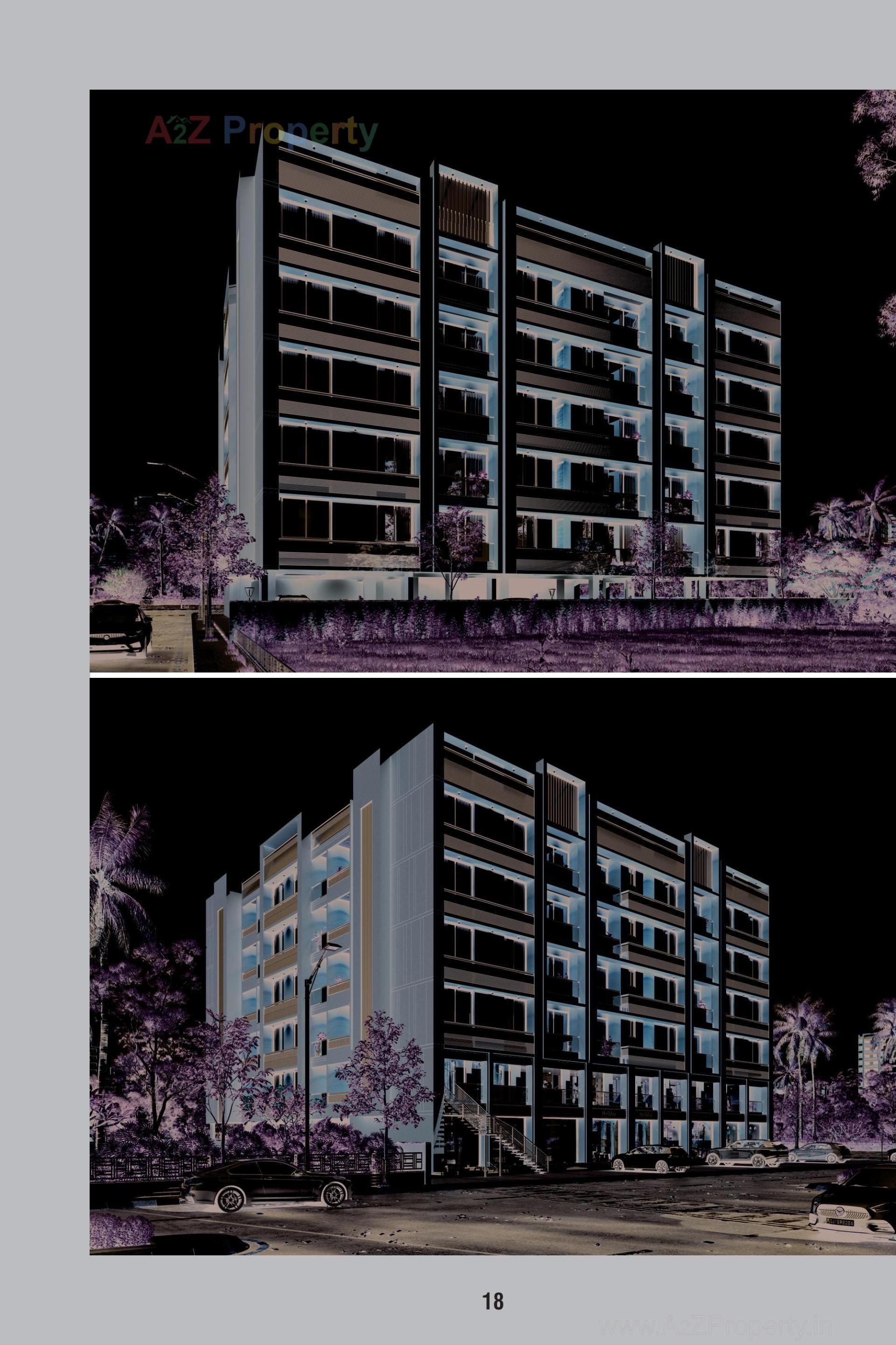 3D Elevation of real estate project Zam Zam Heights located at Mehsana, Mehsana, Gujarat