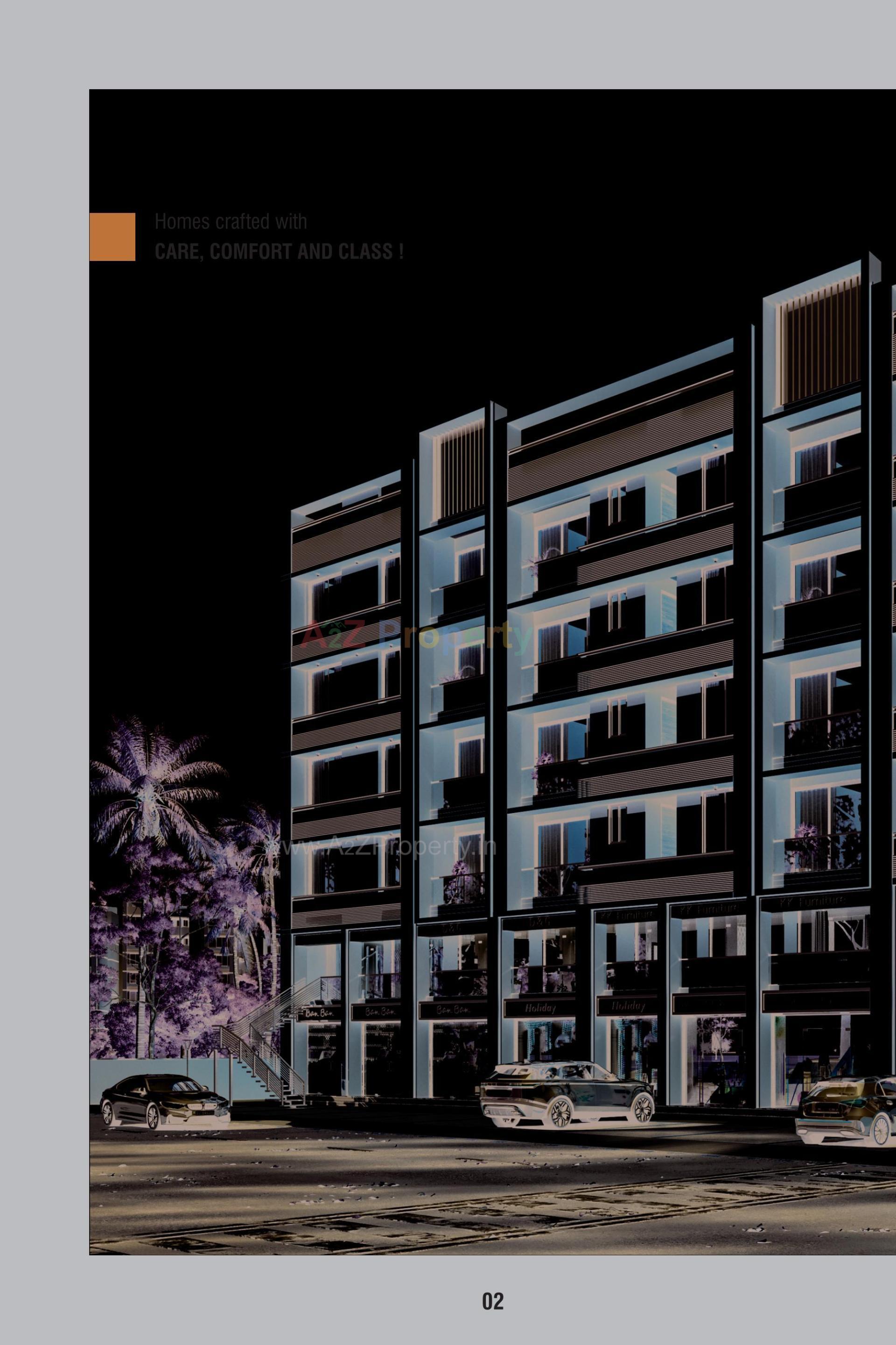 3D Elevation of real estate project Zam Zam Heights located at Mehsana, Mehsana, Gujarat