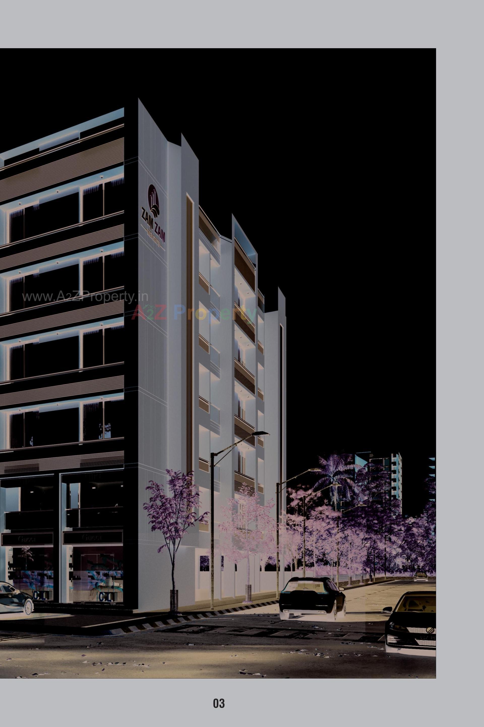 3D Elevation of real estate project Zam Zam Heights located at Mehsana, Mehsana, Gujarat